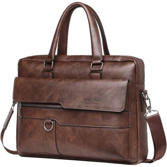 Small Leather Sling Shoulder Bag Messenger Pack 35deepbrown(pu)